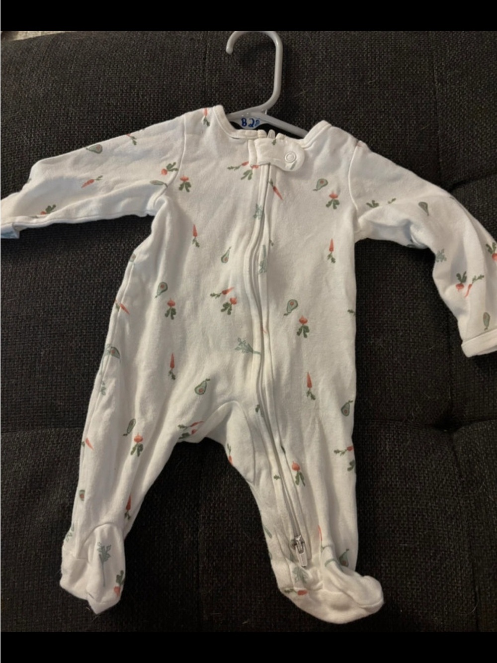 Nb vegetable footie pajamas